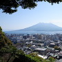 城山からの桜島の眺望