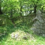福島正則 時代の崩された石垣。