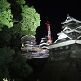 夜の宇土櫓（加藤神社から）