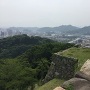 石垣と米子市街の景色のコラボ