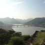 本丸からの熊野川の眺め