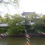 土浦城東櫓と鯉幟