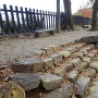 多聞櫓跡の石垣　石段