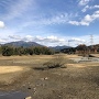 城址から見た日野川ダム