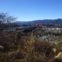 鳶ヶ巣山砦から見下げる長篠城