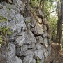 二の丸である松の丸巽櫓跡の石垣