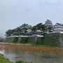 雨の島原城