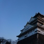 大阪城と落陽