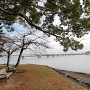 本丸から琵琶湖を見る