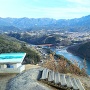 恵那山と木曽川