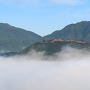 立雲峡から雲海に浮かぶ城址