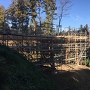 木橋の復元工事（本丸と蔵屋敷をつなぐ）