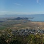 西の丸跡から琵琶湖、比良山系を見る（２０１７新春）