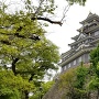 岡山城天守閣を北方から撮影