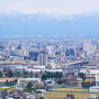 しらとり広場展望台からの富山城模擬天守