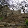 桜の開花を待つ切手門