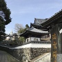 平戸城　寺院と教会が見える風景