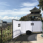 上田城　隅櫓と銅像