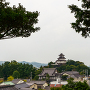 古城から見た掛川城