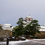 大手からの雪の模擬天守