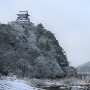 犬山城雪景色と伊木山（東より）