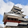 雪の松本城 月見櫓