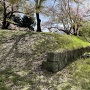 稜堡内側の土塁と石垣