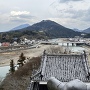天守最上階から見る台所櫓と冨士山