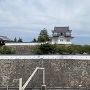 新幹線上り(新大阪方面)ホームから見た月見櫓