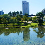 庭園と模擬天守