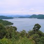 沖島尾山城 琵琶湖を望む（南東方向）