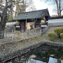 上田高校の藩主屋敷門と堀