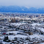 展望台からの富山市街地