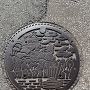 岡崎城、乙川などのデザインマンホール