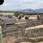 南内郭の物見櫓からの環濠と風景