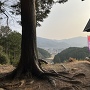 医王寺山城勝頼本陣跡からの南の眺望