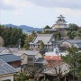 掛川古城から見た掛川城