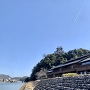 犬山城港から見上げる天守