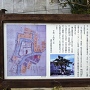 長島小学校の案内板と蓮生寺の大手門