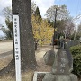 城山八幡神社にある石碑と標柱
