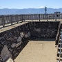 天守台の穴蔵と富士山