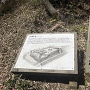 山崎丸跡の碑と復元図