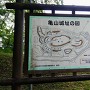 亀山城址の図