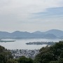 摠見寺本堂跡から琵琶湖方向