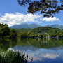 松原湖と八ヶ岳連峰