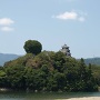 川越しの大洲城