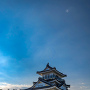 夏の夕方の浜松城