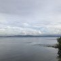 坂本城本丸跡北側からの琵琶湖風景
