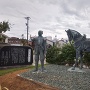 前田利家と松子の像