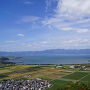 西の丸跡から眺める琵琶湖